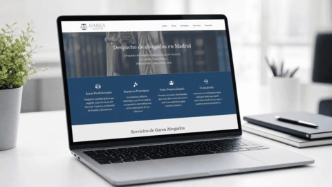 Captura de la web de Garea Abogados, despacho de abogados