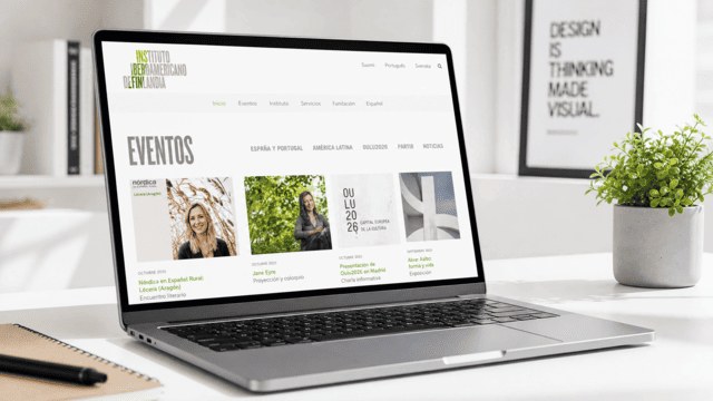 Captura de la web de Instituto Iberoamericano de Finlandia, instituto cultural