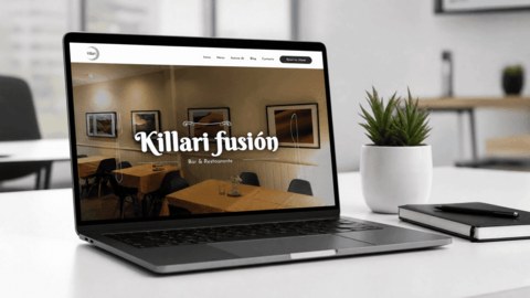 Captura de la web de Killari Fusión, bar y restaurante