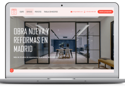 Para Web para empresa de construcción