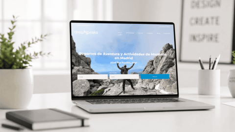 Página web pra sitio de aventuras