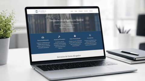 Sitio web para abogados